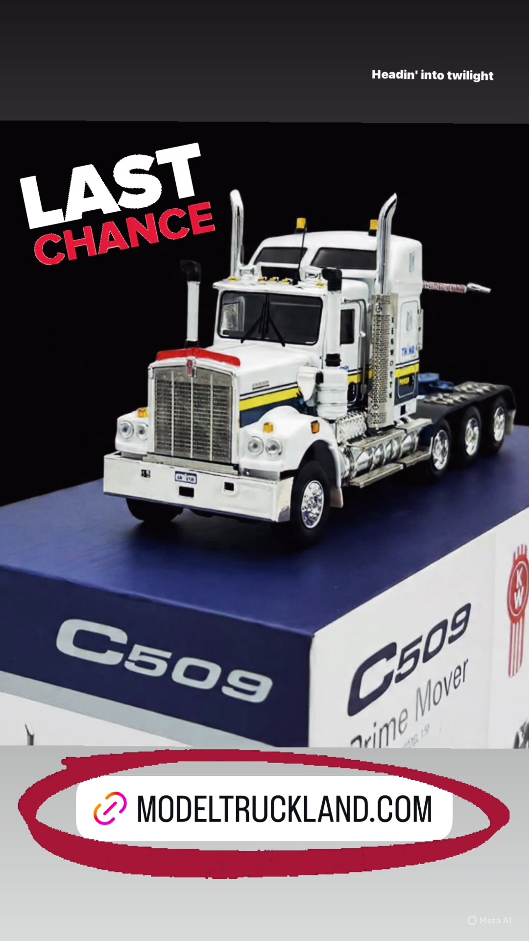 -Kenworth C509 sleeper tri drive Centurion WSI/Drake truck models ...