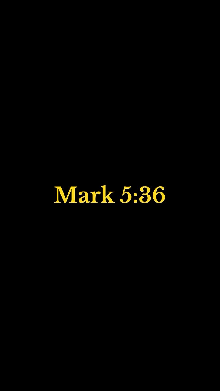 Mark 5:36 Jesus said do not fear only believe.” . . . . .#wordofgod # ...