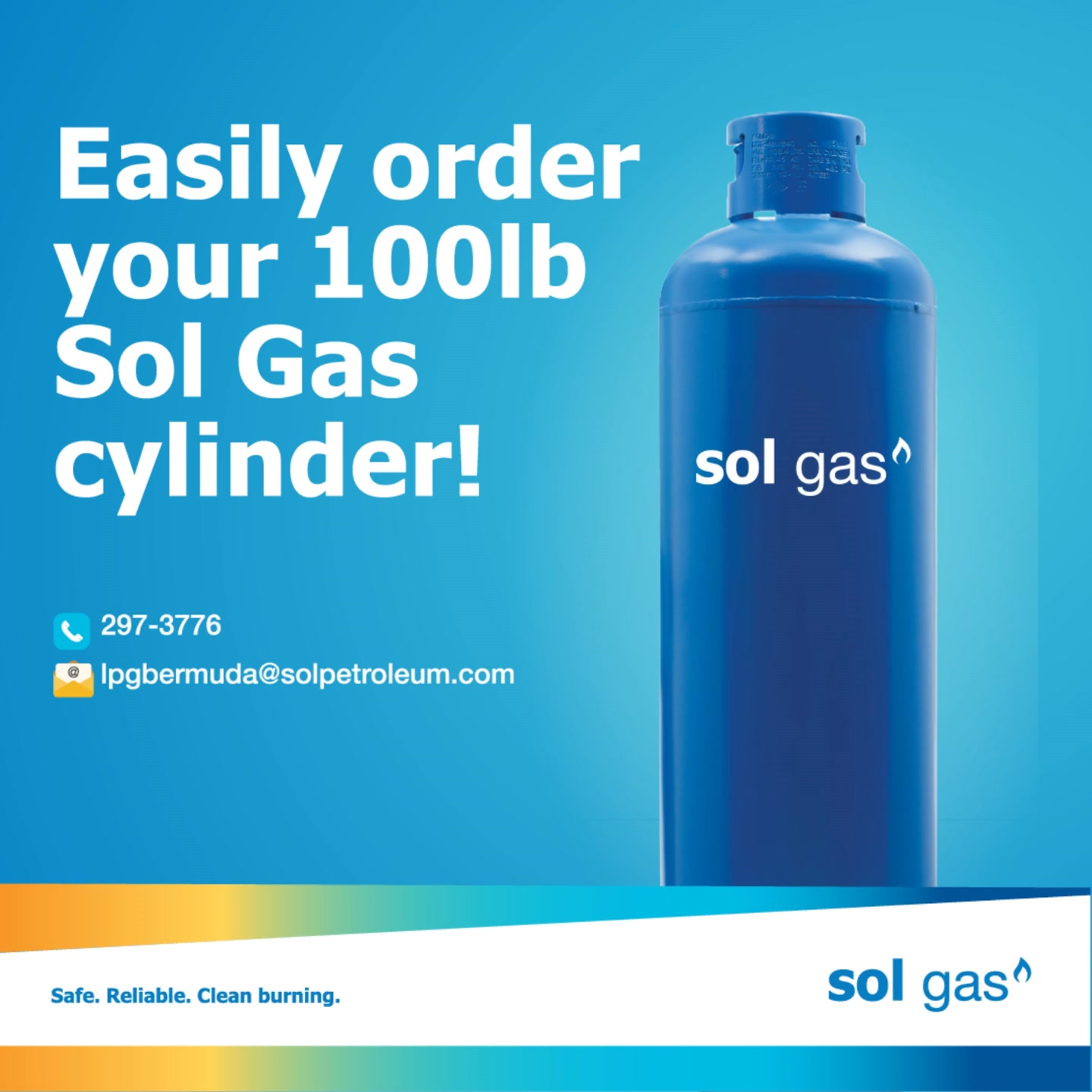Get your 100lb Sol Gas cylinder delivered to your door with ease