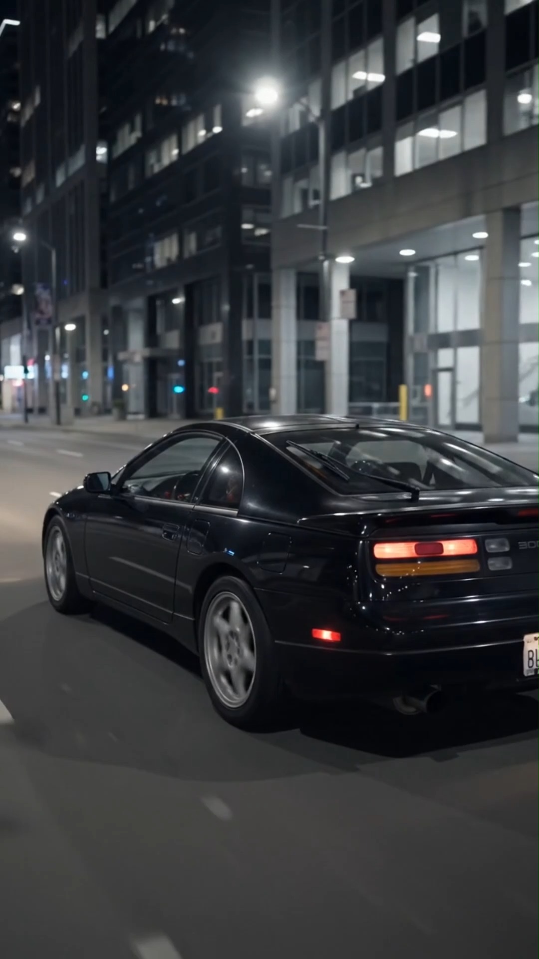 🖤🔥 A legendary JDM icon wakes up after dark! The Nissan 300ZX