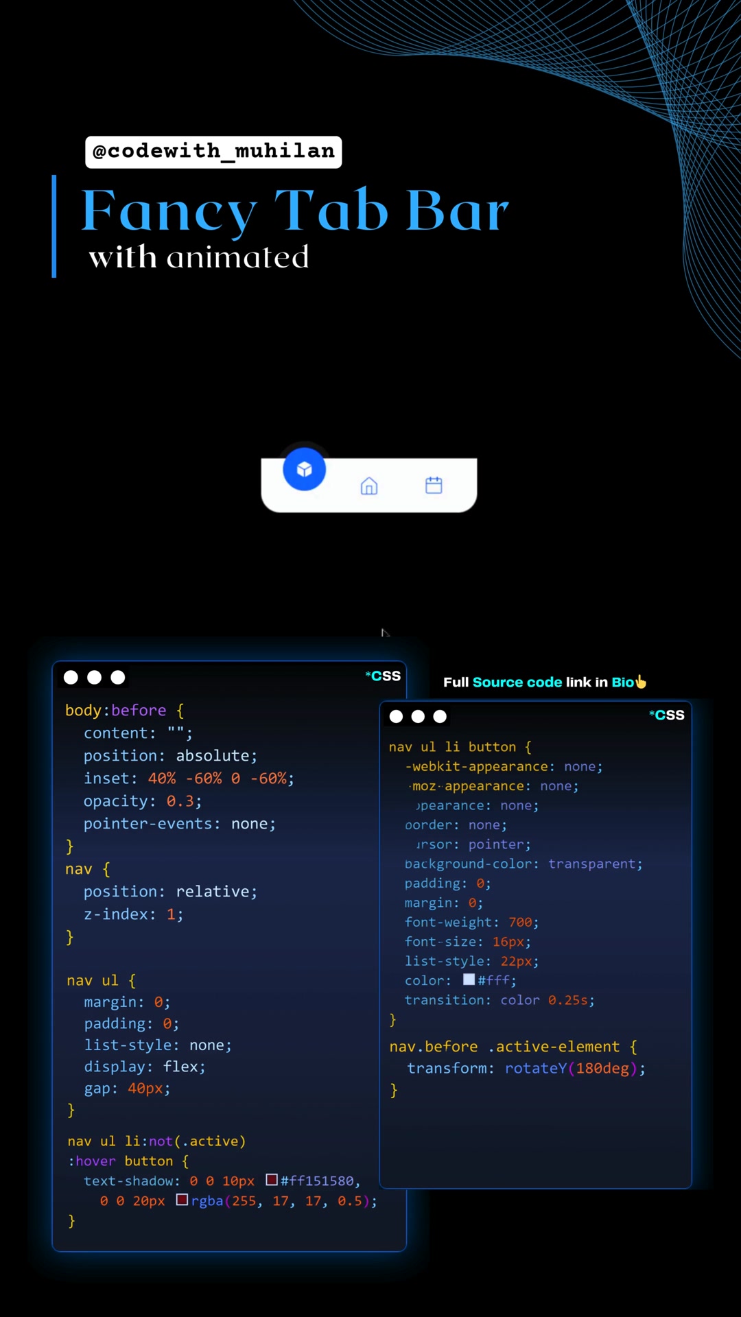 Fancy Tab Bar...!🧠 Buy my E-Book📚 - https://codewithmuhilan.com/ebook ...