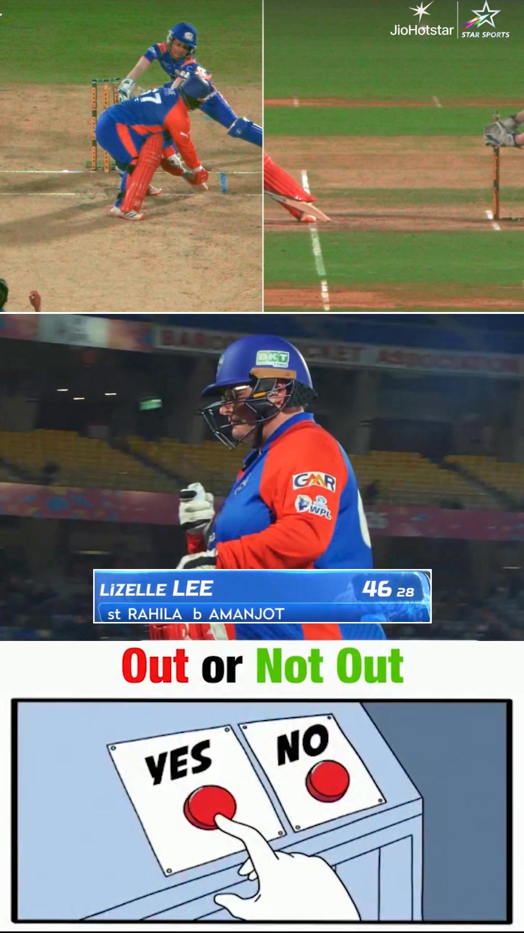 Was it a NO Ball Or Not? 🤔 Yes OR NO Tell us in Comment 🏻 #wpl2026 # ...