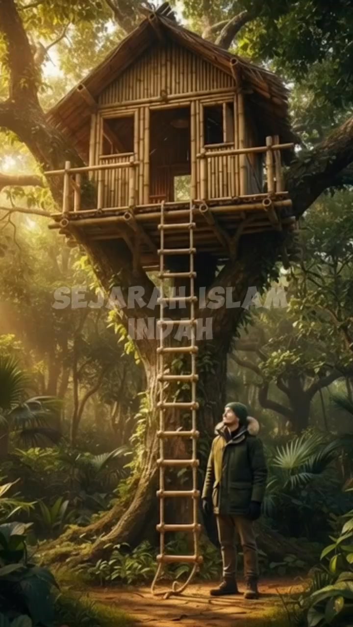 Hidden Bamboo Treehouse Shelter – Safe from Wild Animals # ...