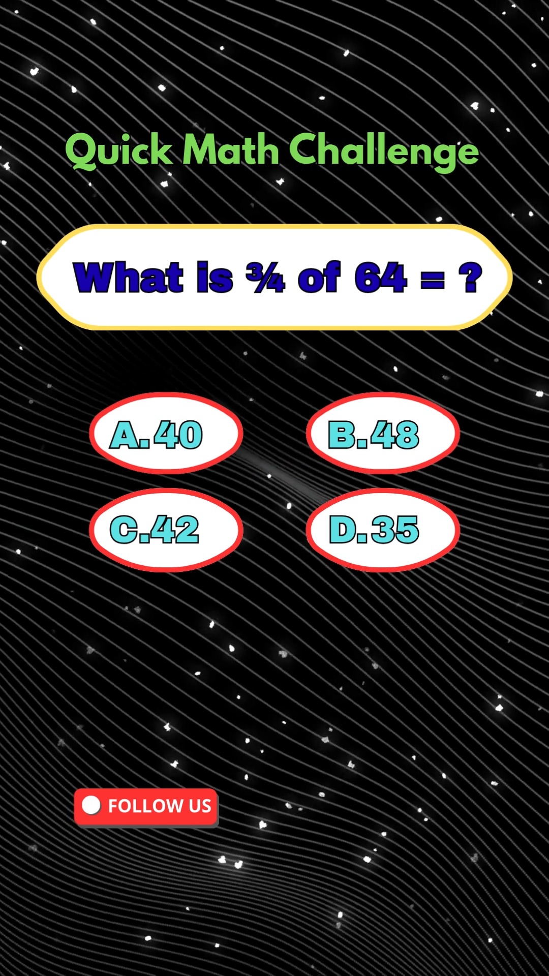 Quick Math Challenge #quiznight #maths #mathematics #braintest #quiz # ...
