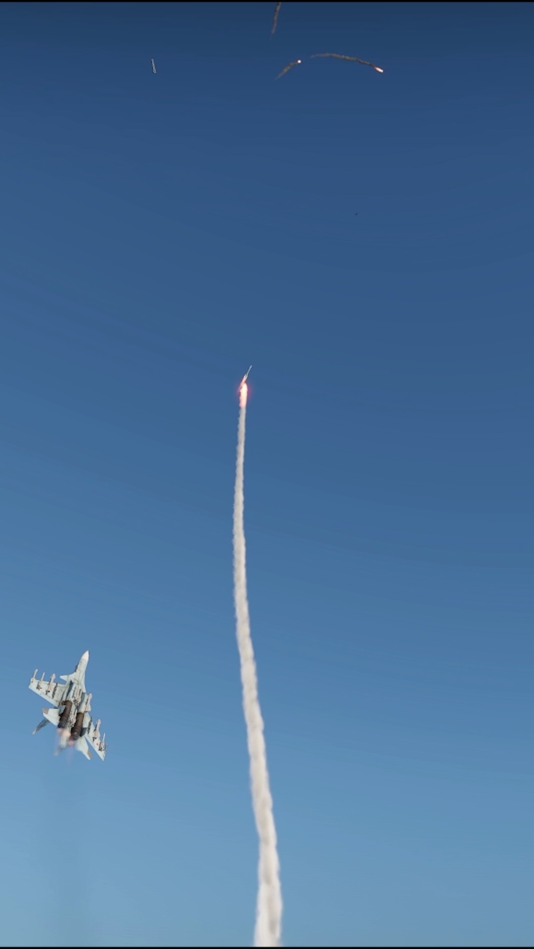 Advanced Fighter Jet Launch Missile Vertically Mid-air | Combat king ...