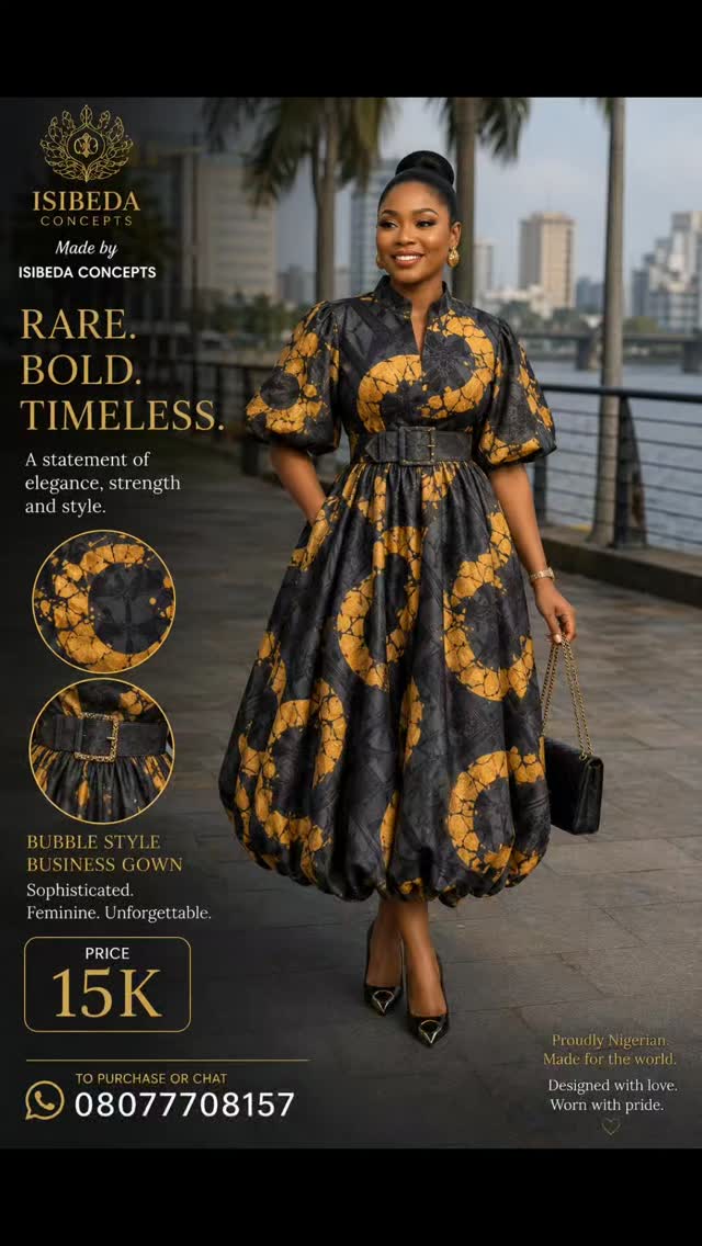 Step out in style without breaking the bank ✨, This elegant Kampala gown is designed for comfort, confidence, and a perfect corporate-to-casual glow. Simple, smart, and beautifully tailored for the 