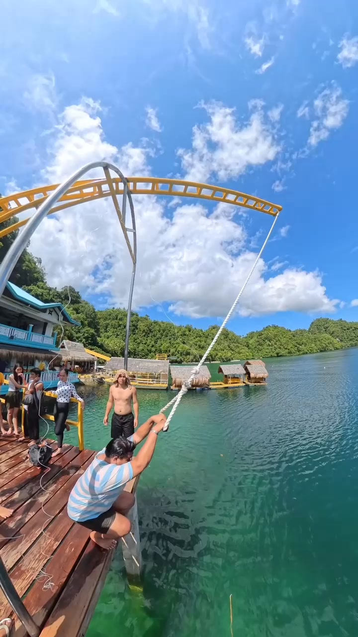 Letting go and flying free at Dagatan Resort’s swing rope. 👌🏻 ...