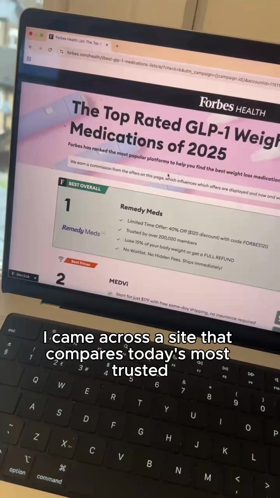 ✅ Forbes just released their list of top-rated GLP-1 providers for 2025..., See how this online service compares in under 60 seconds 💊 | Health On Forbes