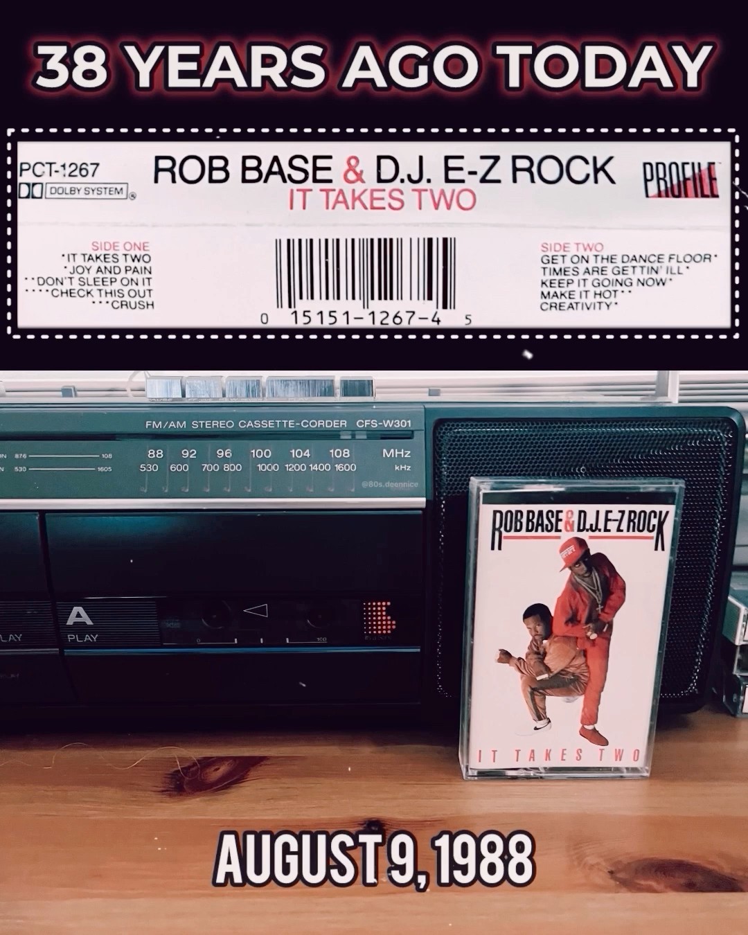 Rob Base & DJ E-Z Rock released their DEBUT single 