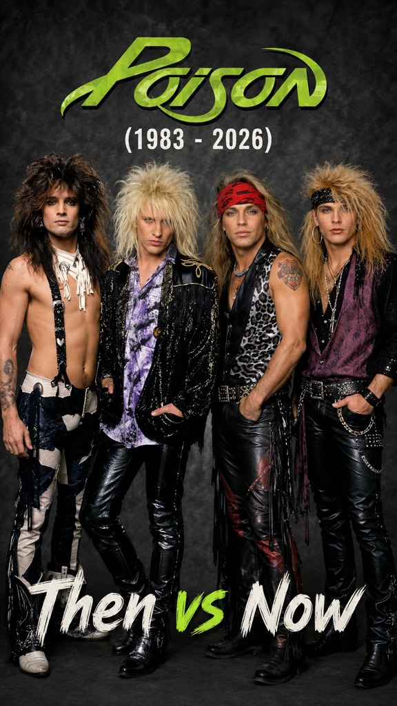 Poison Band Members #poison #rock #music #thenandnow #nostalgia