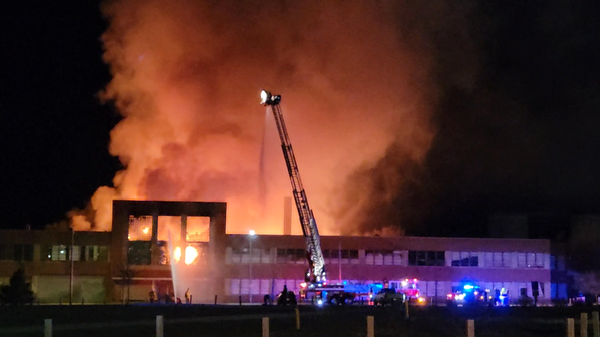 Beatrice firefighters are on the scene of a fire at the old Dempster ...