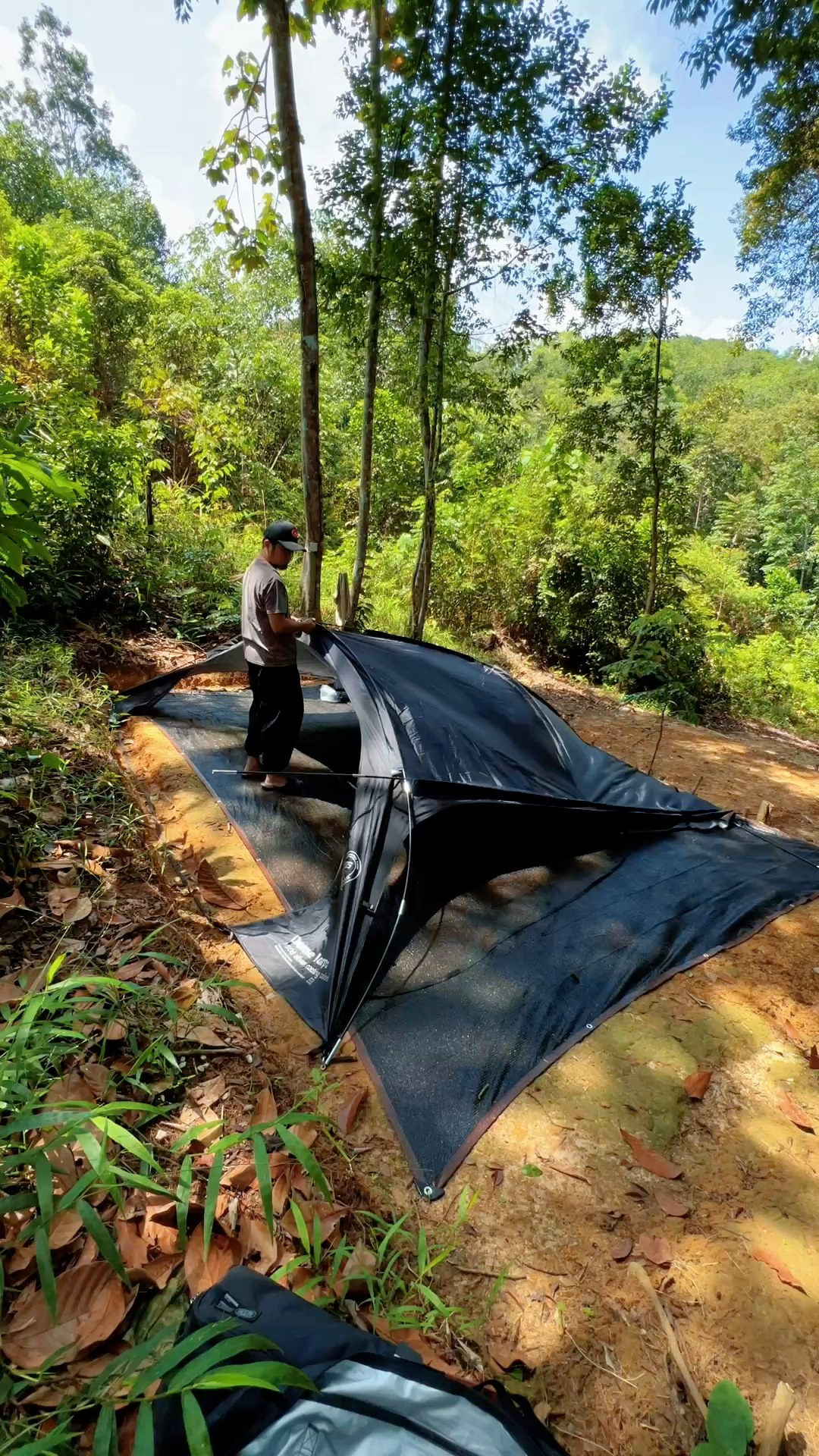 How to setup Shinetrip shelter dome with #sleepingpod by yourself