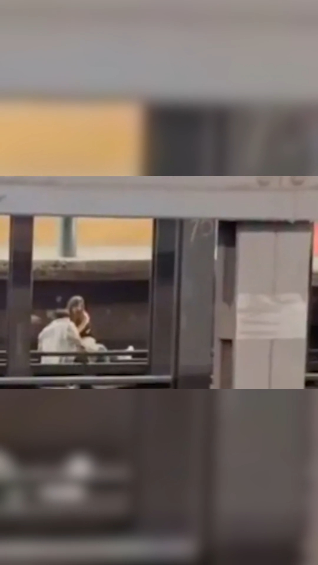 A doomed man and woman fatally struck while sitting on the tracks