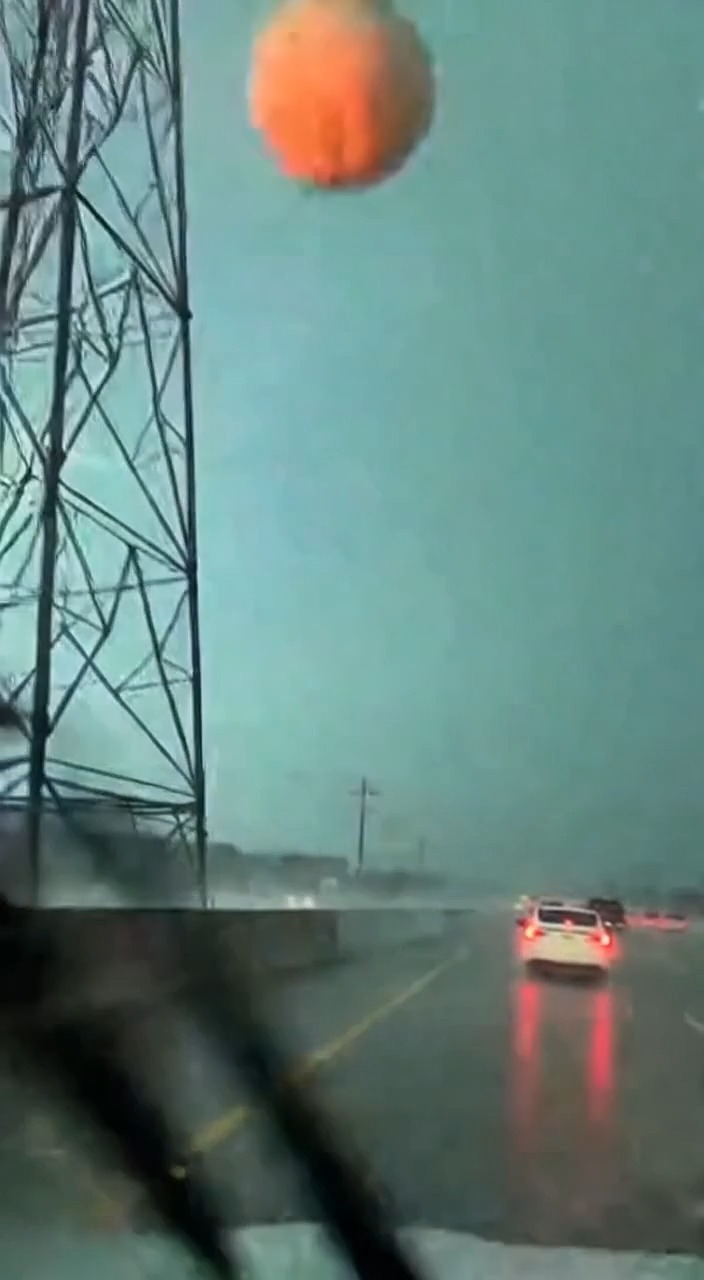 Radar Tower Collapses on Highway During Storm Norman, Oklahoma — May 12 ...