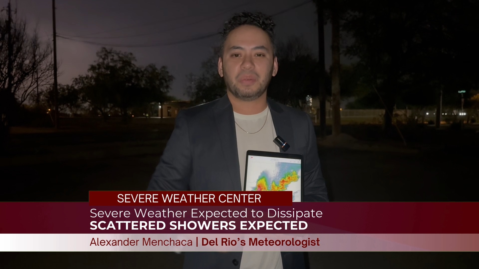 Alexander Menchaca stopped by the studio to provide an update to the ...