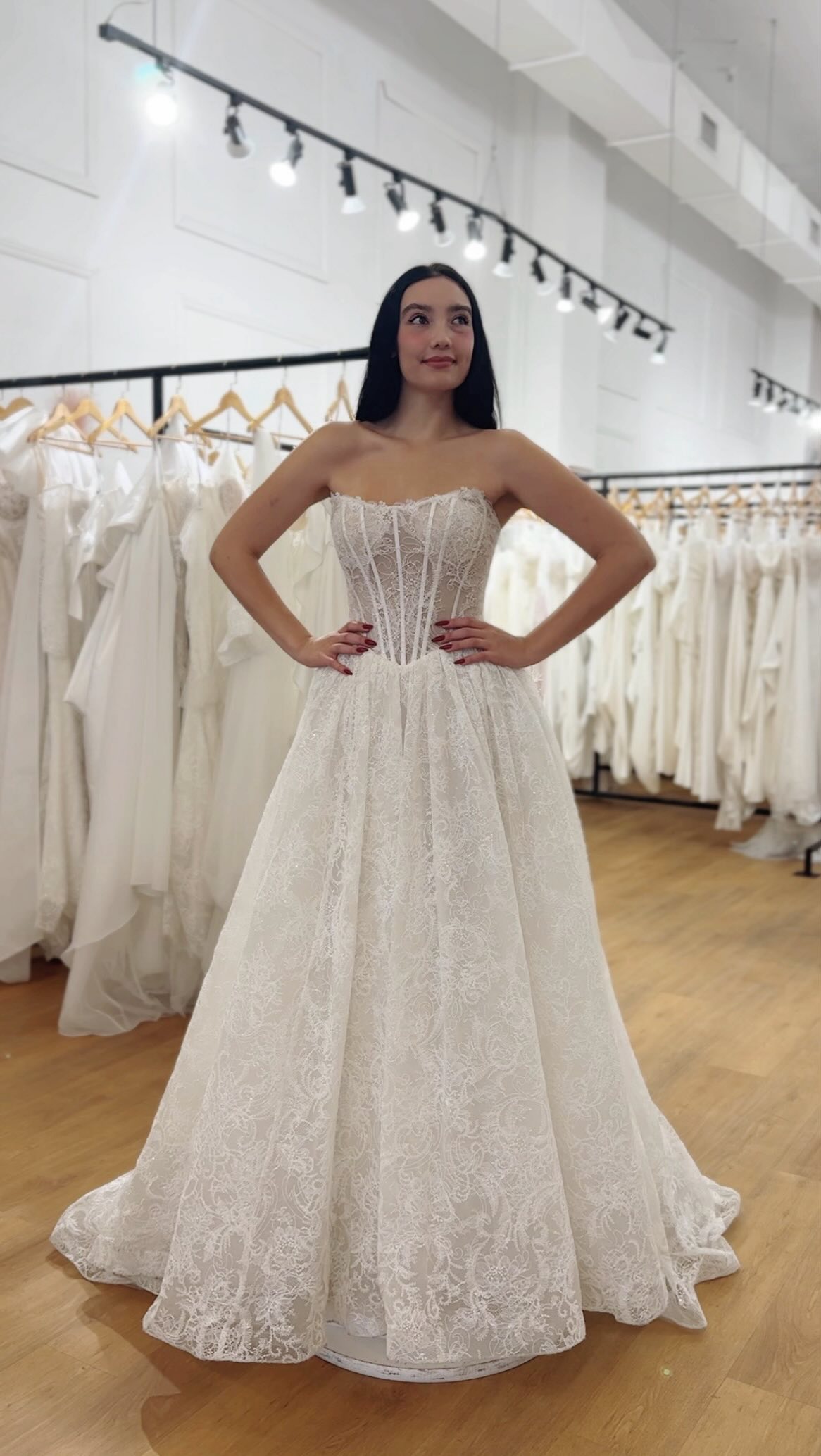 Snatched. Structured. Stunning. ✨, Corset top wedding dresses are taking over 2026 & 2027 bridal trends — and for good reason. They sculpt your waist, enhance your silhouette, and give that romantic, 