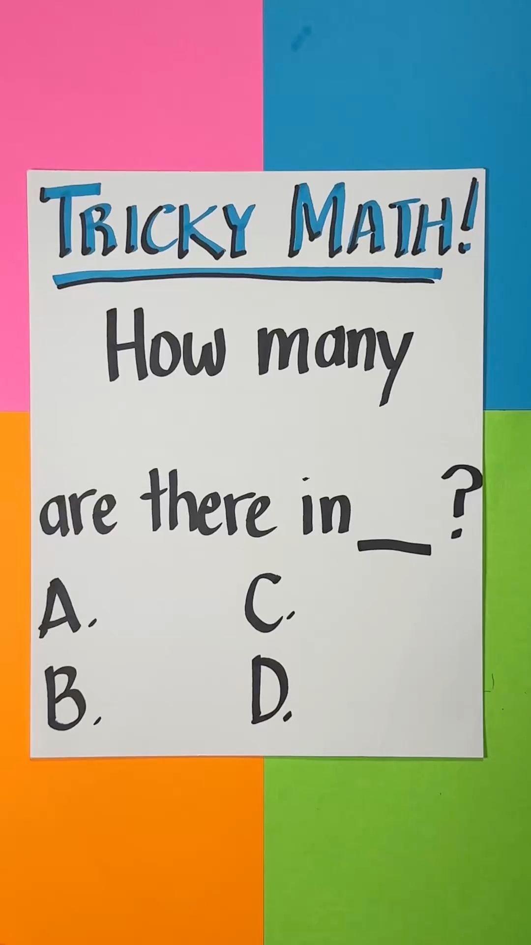Math riddle #reels #math | Lanette and Kurt | Facebook