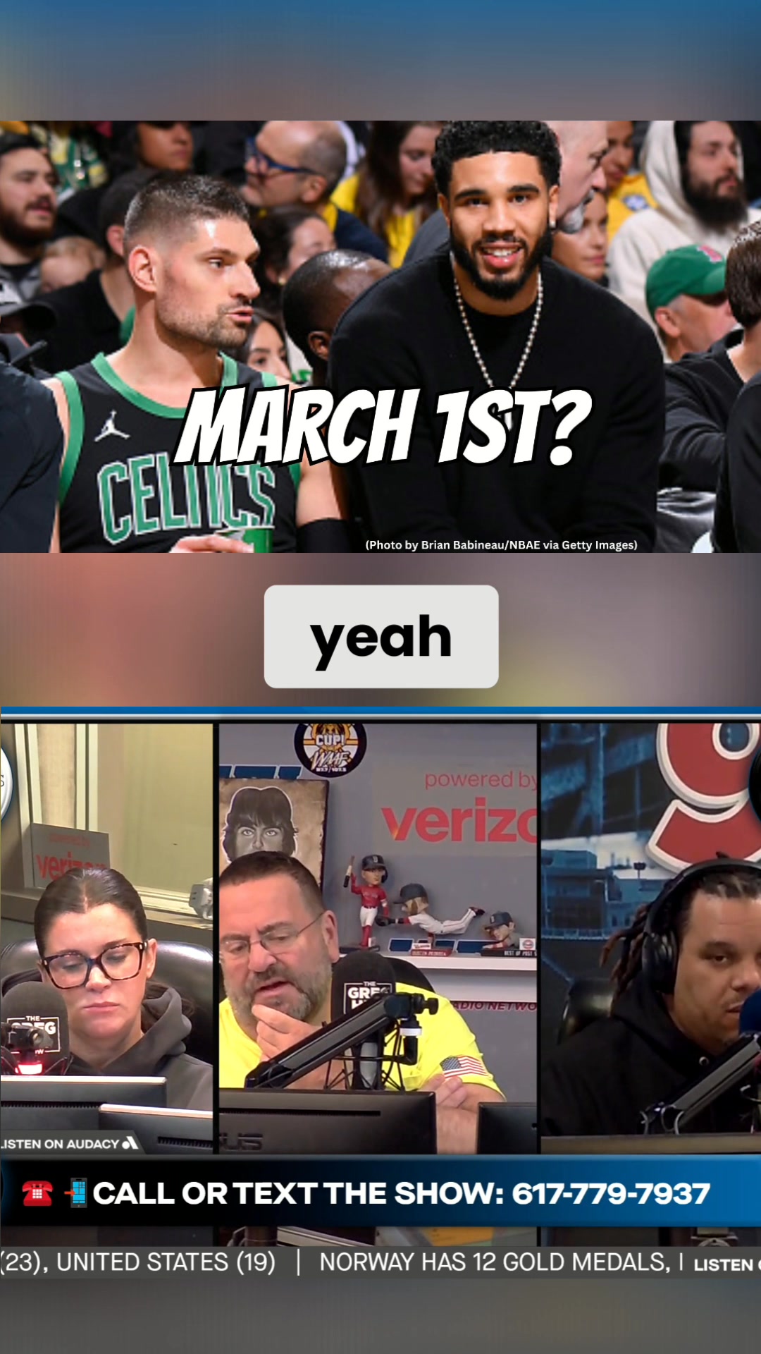 3/1/26 the potential return?? Is the PHI/BOS game time change a hint ...