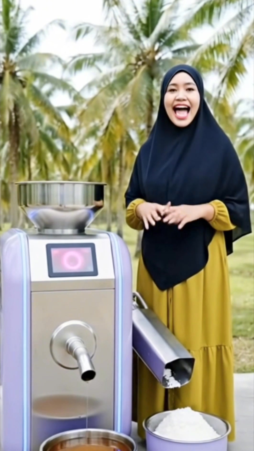 “Modern Coconut Oil Processing Press Machine.” #fyp #viral #Machine # ...