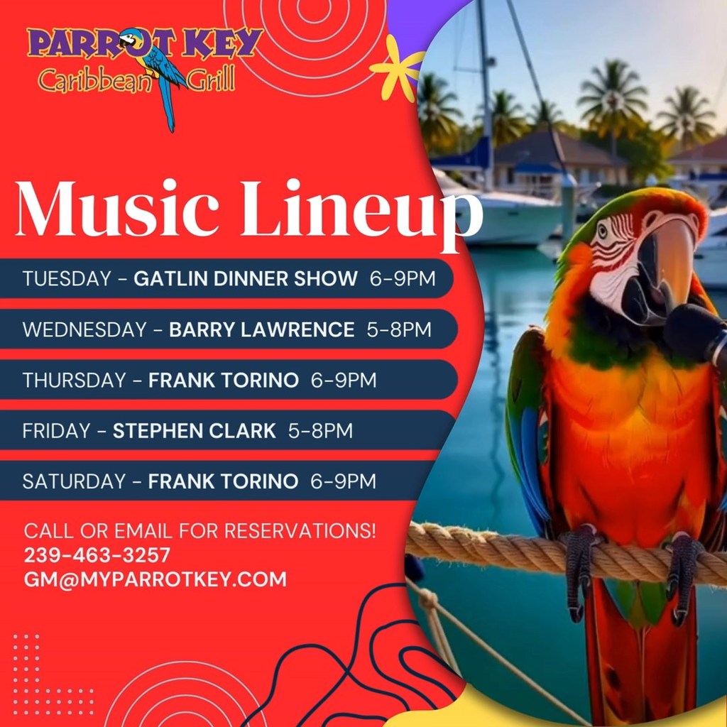 Parrot Key Caribbean Grill | Fort Myers Beach FL