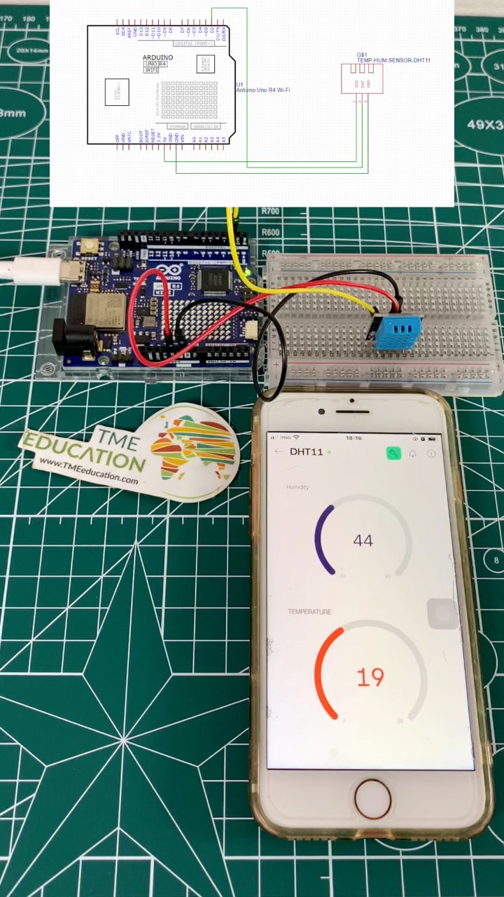 Temperature & Humidity Monitoring using Arduino IoT Cloud #tmeeducation ...