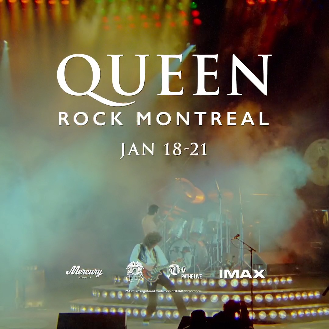 👑 Experience the iconic Queen Rock Montreal concert only in IMAX