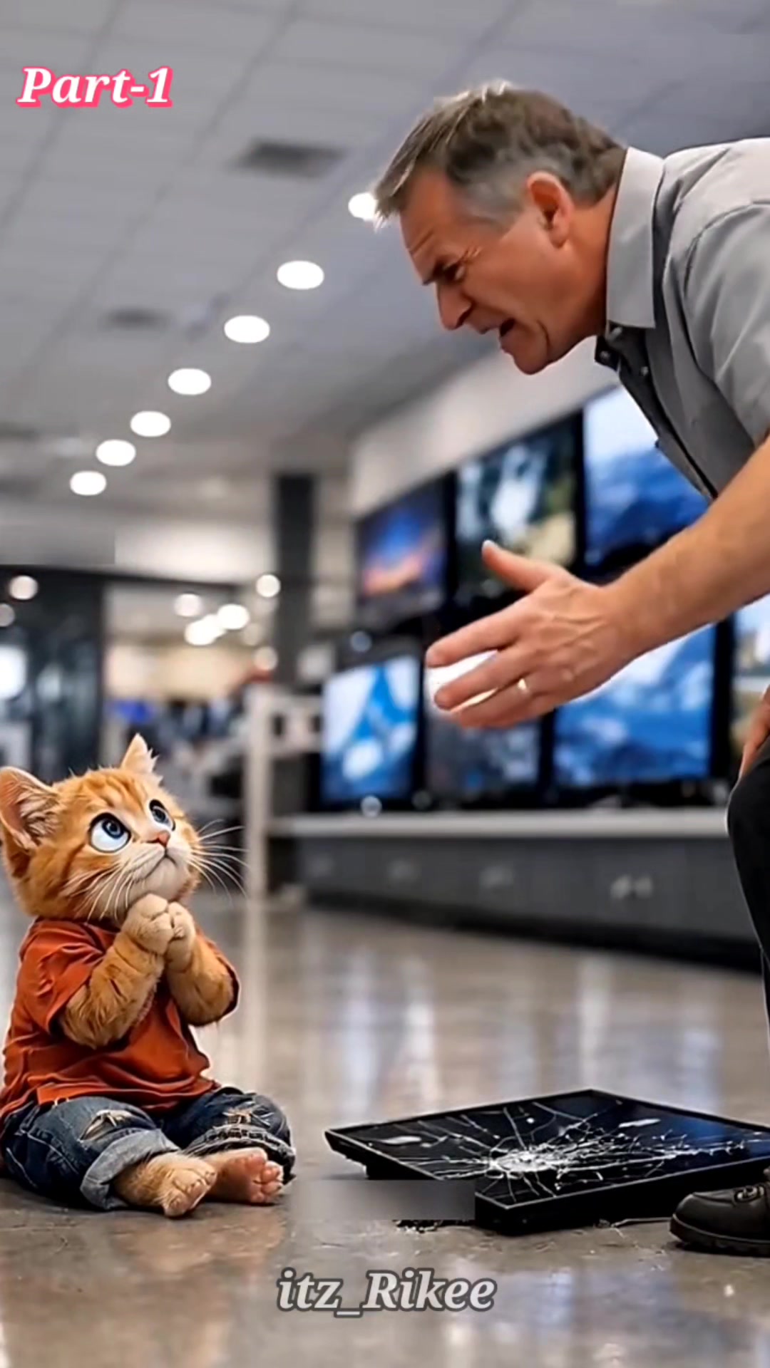 #aicatstory #aicat #ai #viralshorts #cat #orangecat #sadcat #foryoupage ...