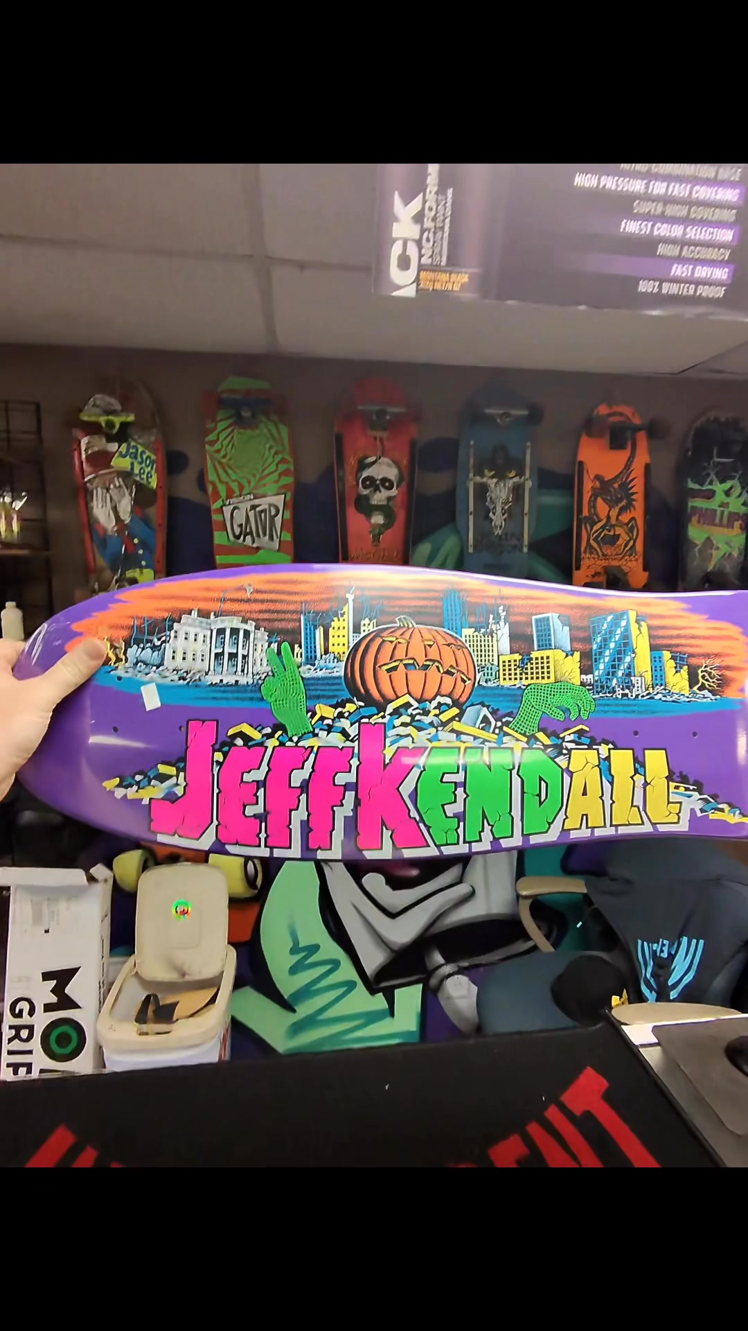 More gear out the door! 👀🛹📱🌎📬 Santa Cruz Jeff Kendall