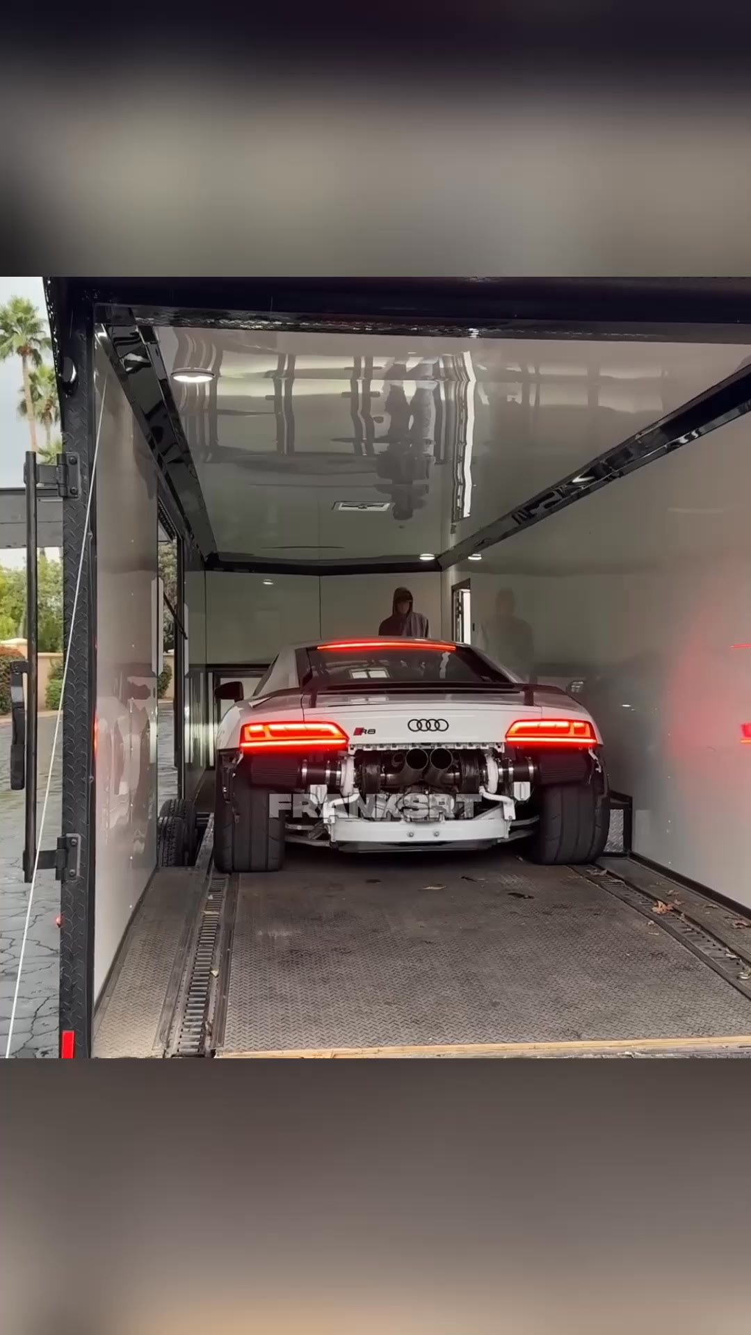 His Modified Audi R8 Catches Fire on the First Day He Buys It | Frank ...