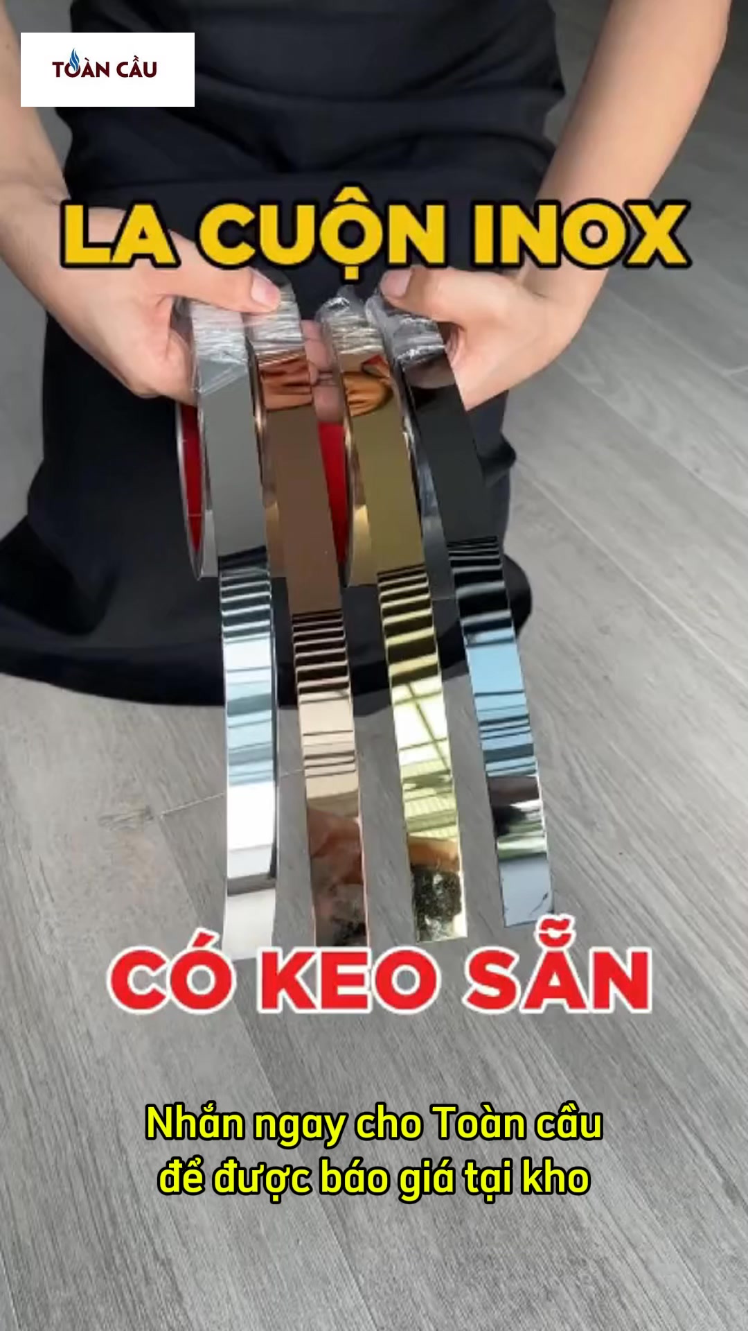 Lập là cuộn inox có keo dán sẵn, sẵn kho với SLL giá tại kho. # ...