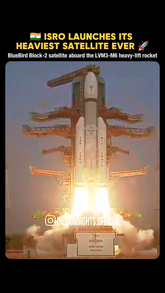ISRO Launches Heaviest Satellite Ever 🇮🇳🚀 The Indian Space Research ...