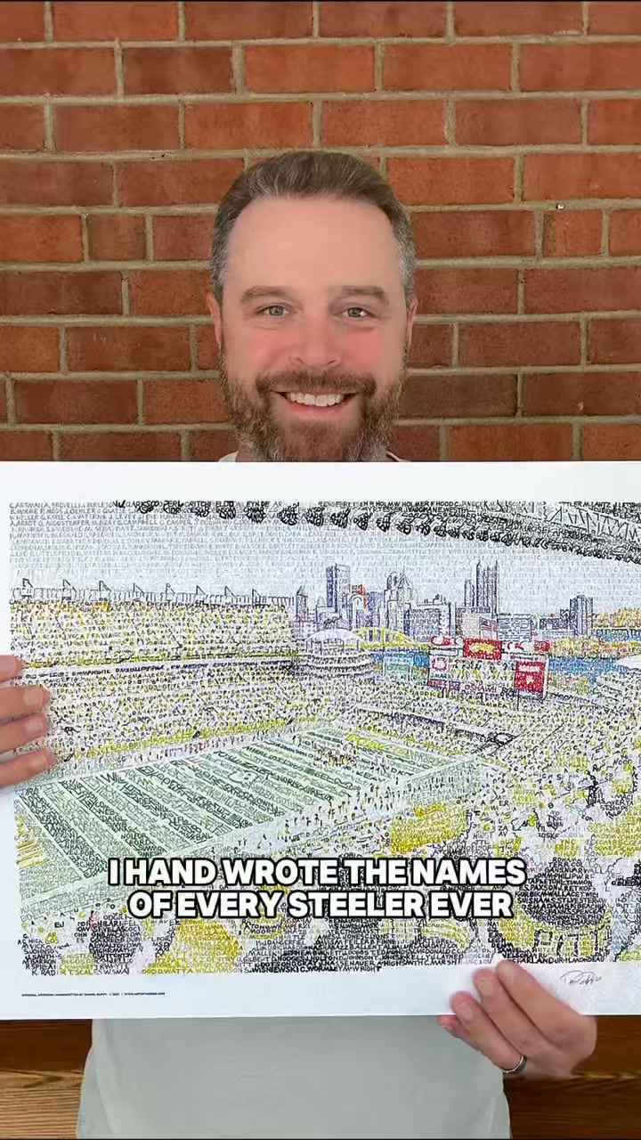 Artist Daniel Duffy created an image of Heinz Field using the