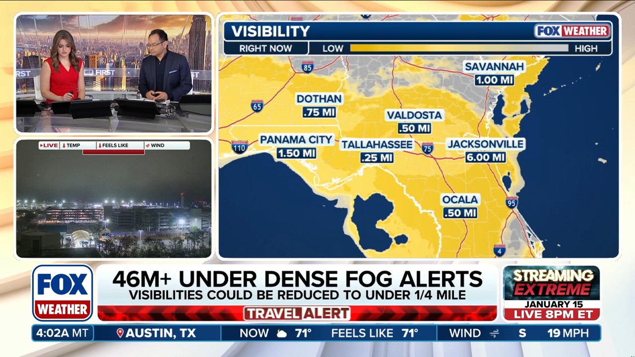 🚨🌫️TRAVEL ALERT: More than 46 million people across the South and ...