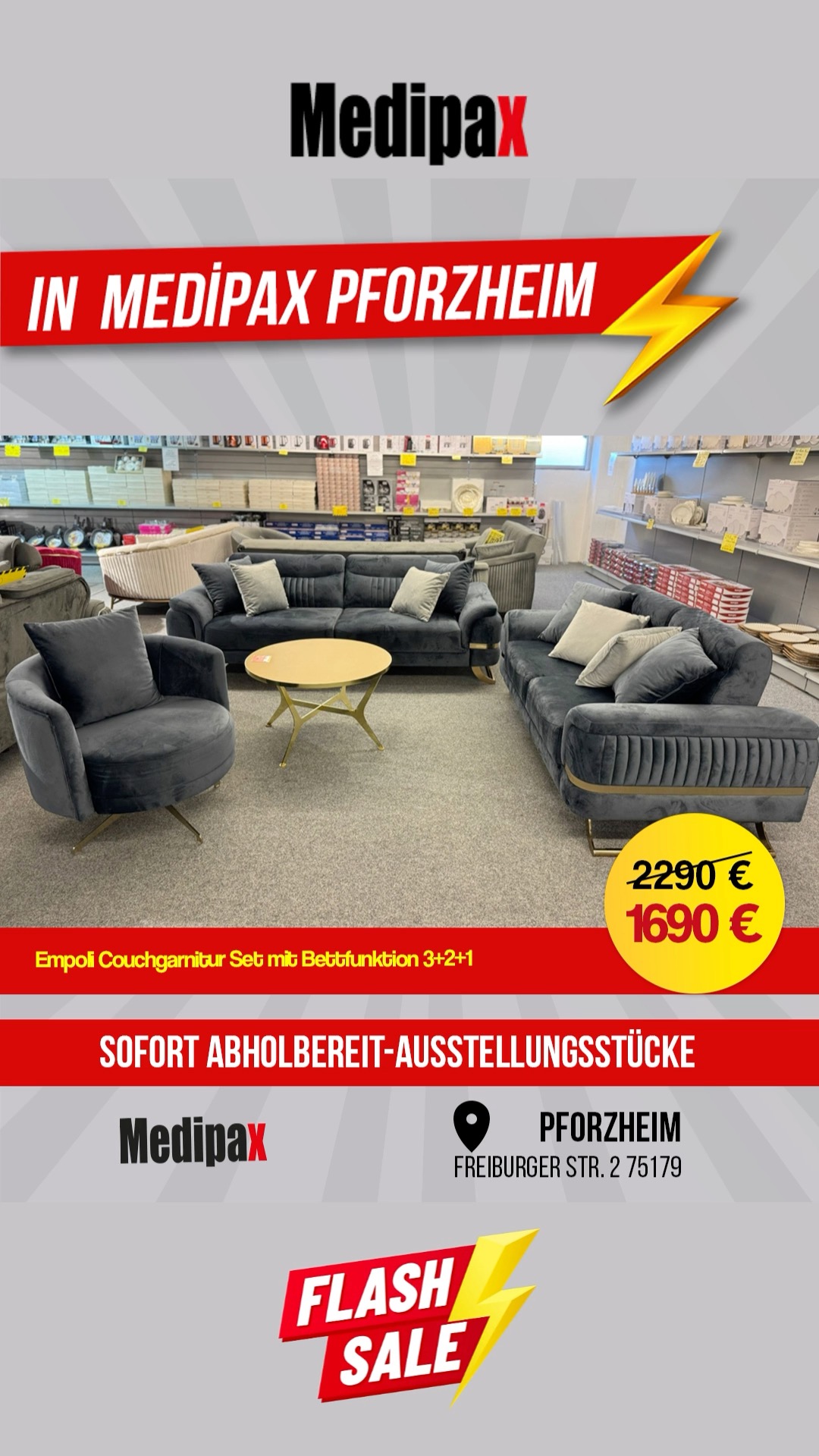 🎉MEDİPAX PFORZHEIM..., Adresse:, Freiburger Str. 2, D-75179 Pforzheim, E-Mail:, Pforzheim@medipax.de, Telefonnummer:, +49 7231 3741570, Öffnungszeiten:, 10:00 - 19:00 | Medipax