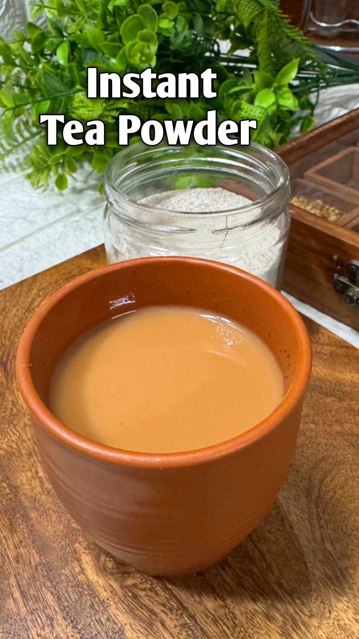 No boiling, no waiting ️ Instant tea powder at home ☕ Tips for making ...