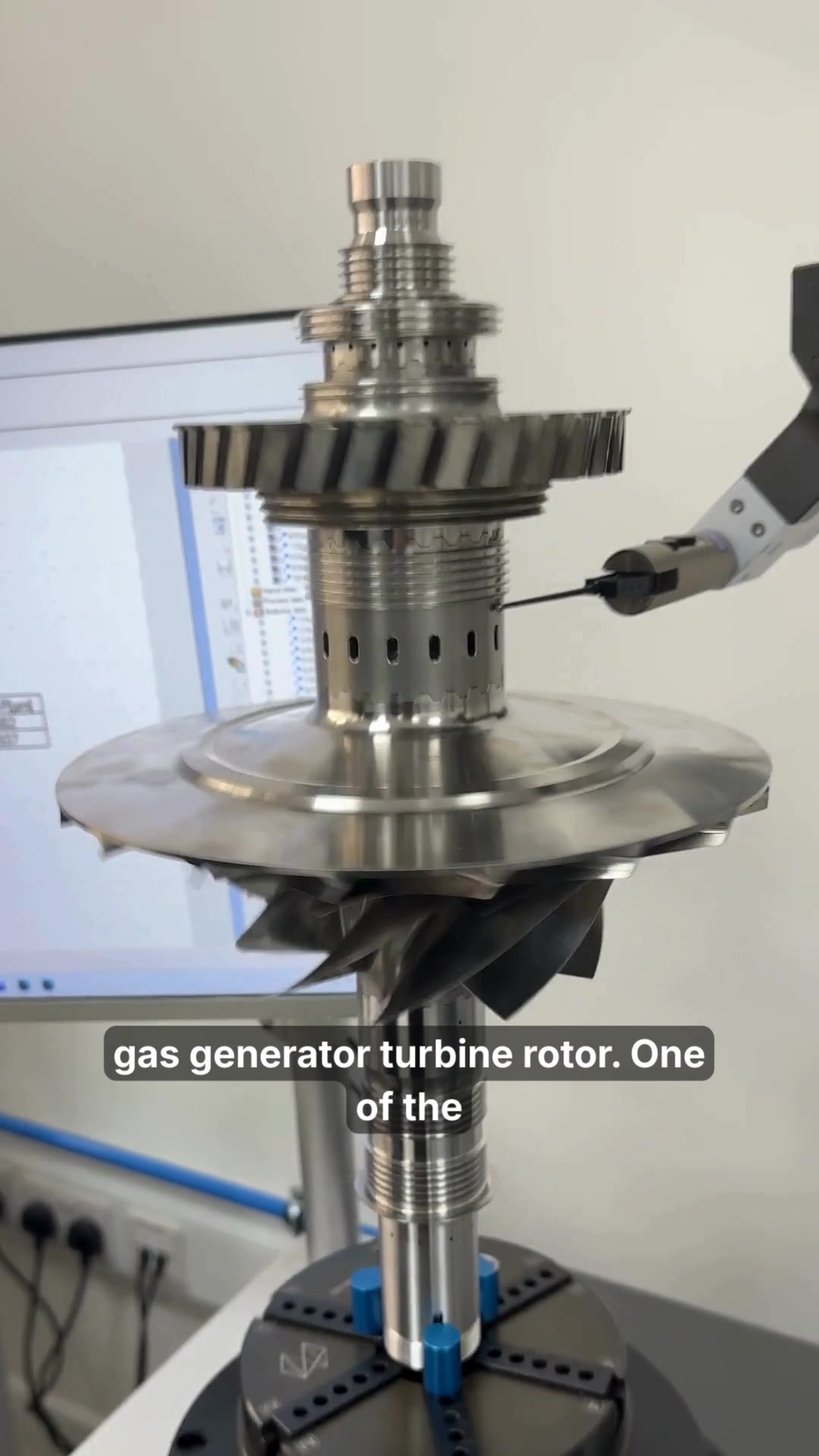 The GT50 gas generator turbine rotor is officially bladed and ready for ...