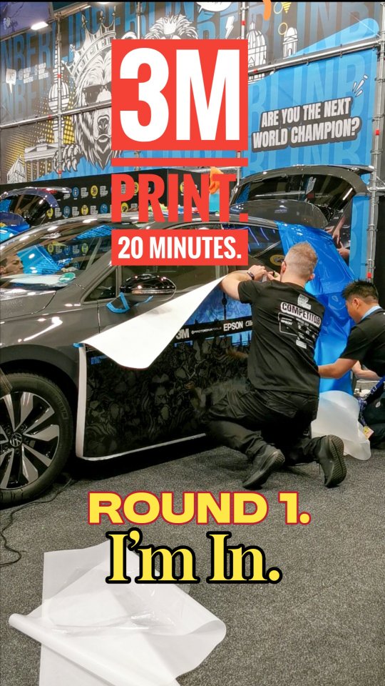 Round 1 — World Wrap Masters 2025 20 minutes to wrap a printed panel ...
