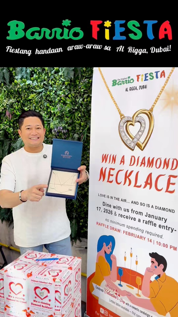 WIN A DIAMOND NECKLACE 💎 Love is in the air at Barrio Fiesta Restaurant ...
