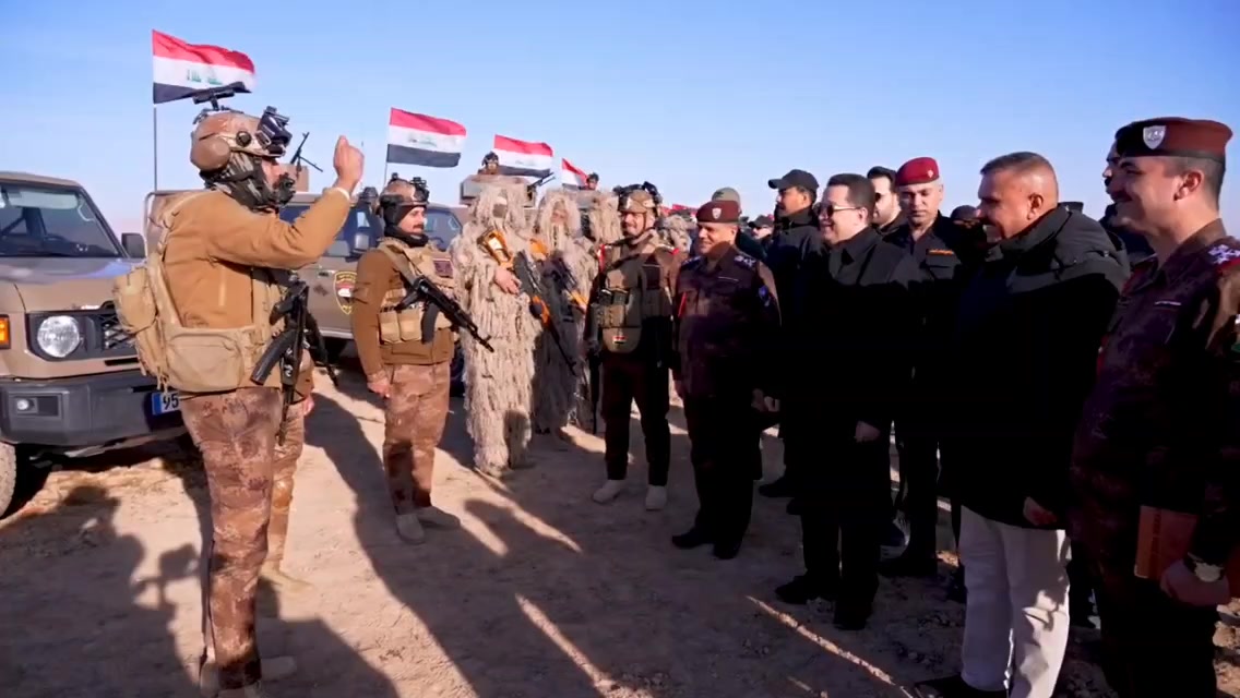 ⭕ جولة القائد العام على الحدود العراقية- السورية برفقة وزير الداخلية ...