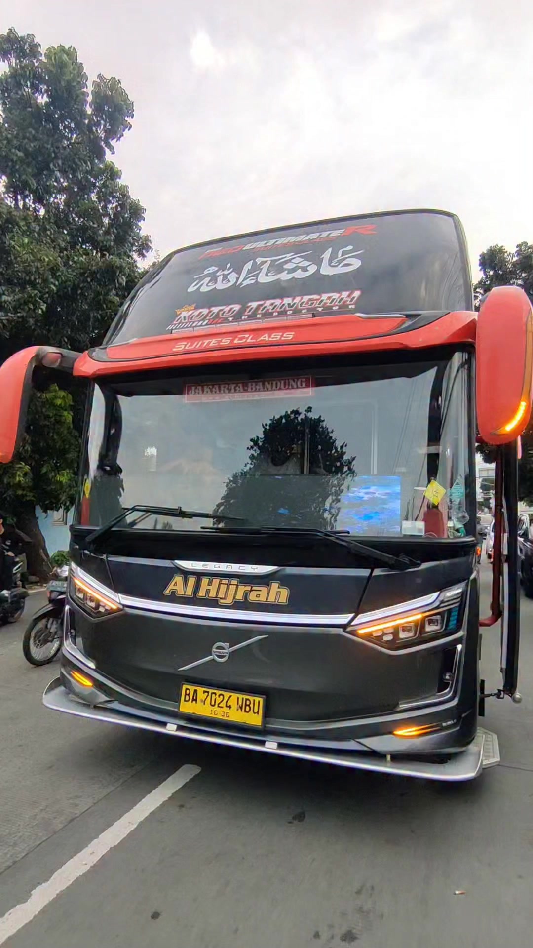 The luxury bus traveled a long distance covered in dust and mud. #bus # ...