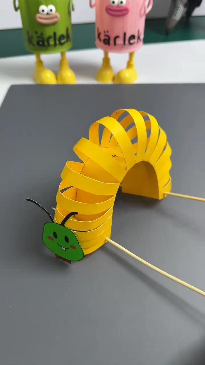 Let's see whose caterpillar crawls the fastest! #ParentChildCrafts # ...