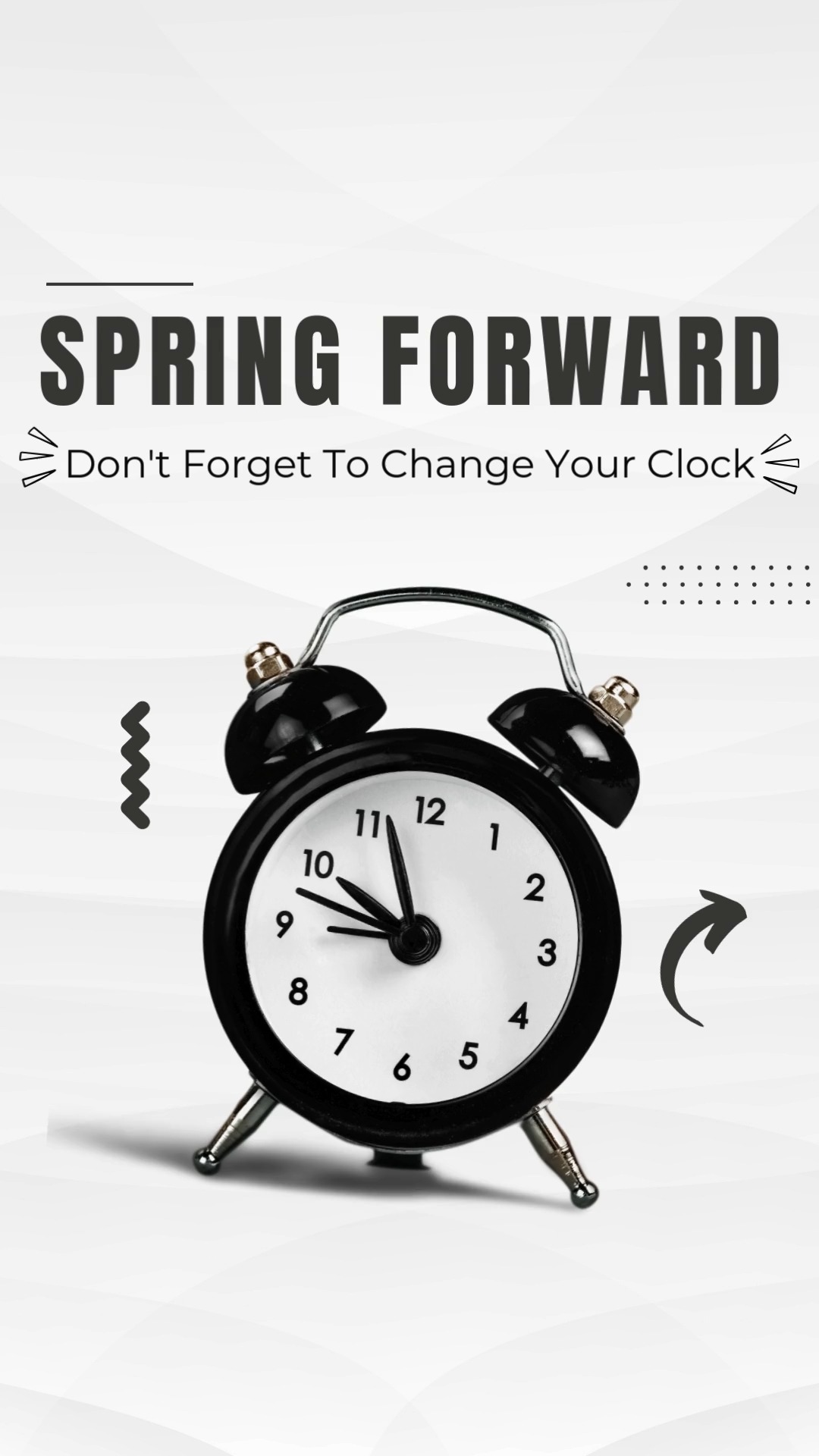 Don't forget to set your clocks ahead by one hour tonight [3/8] as ...