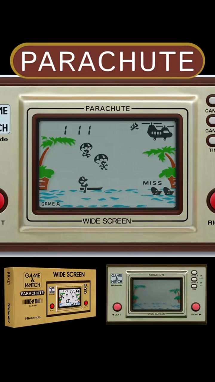 Parachute- Nintendo Game & Watch #gameandwatch #lcdgames