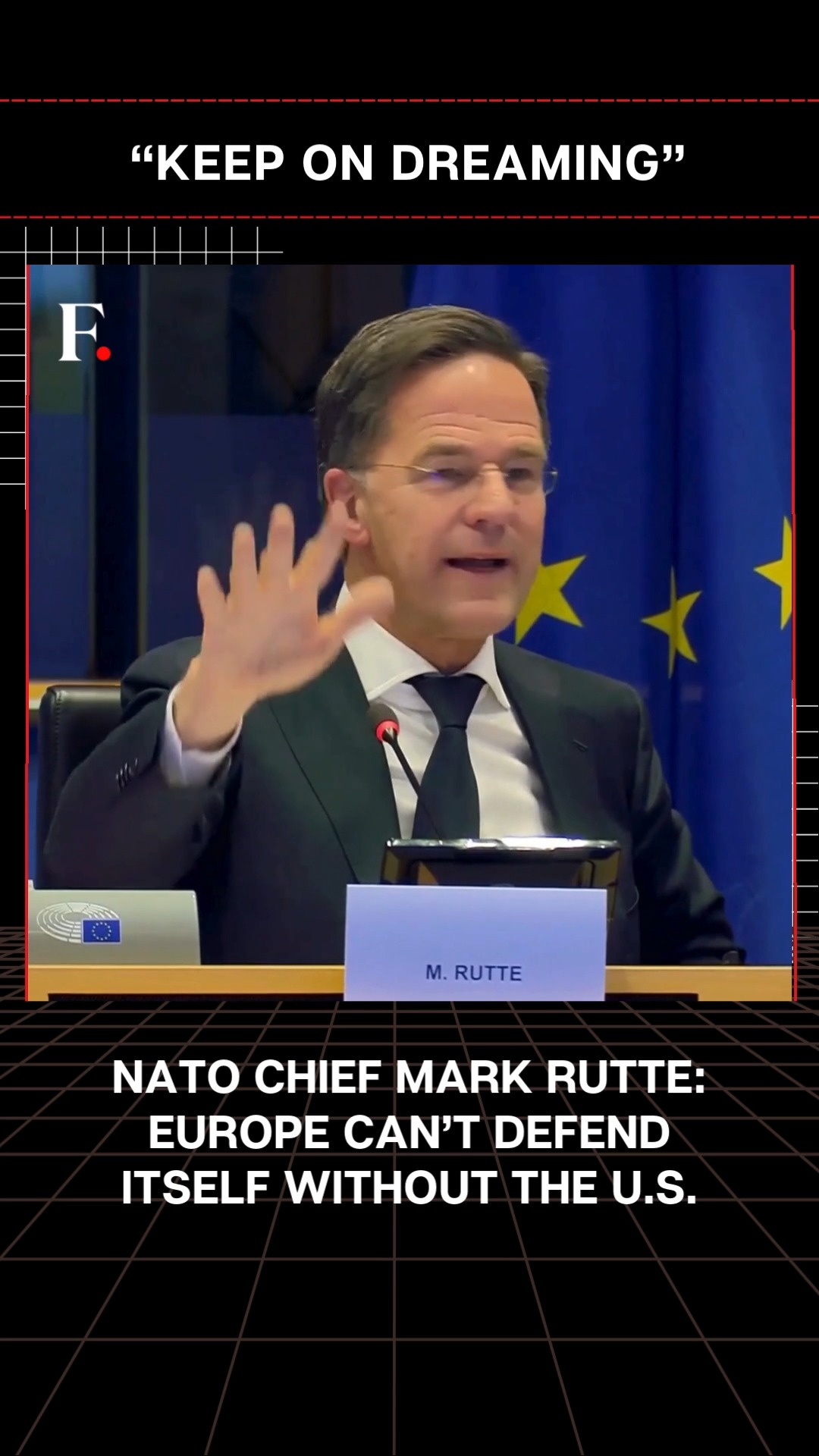 #FirstpostNews | NATO's Mark Rutte: Europe Can’t Defend Itself Without ...