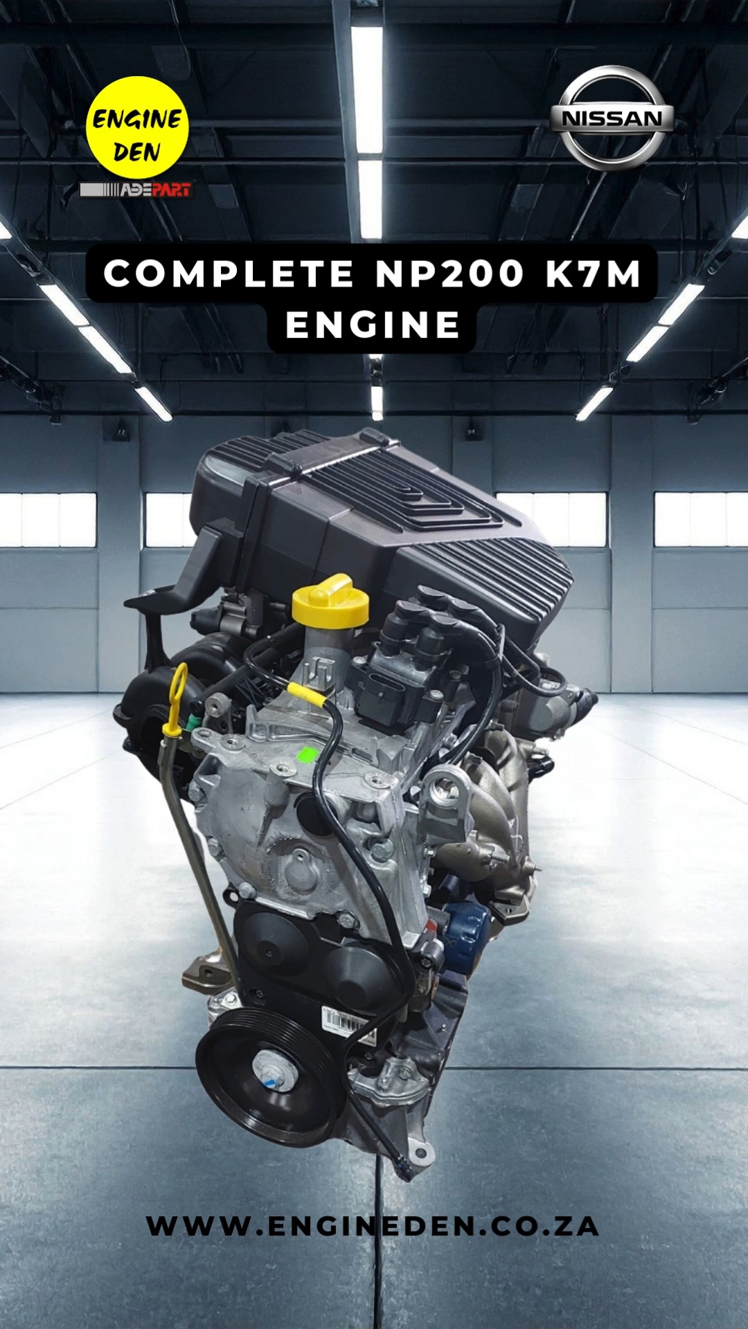 Complete Nissan NP200 K7M Engine (1980–1990, Petrol, 1.6L, 16V, 77 HP ...