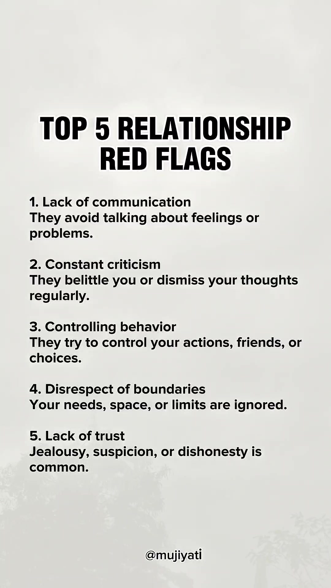 Top 5 relationship red flags #RelationshipGoals #RelationshipQuotes # ...