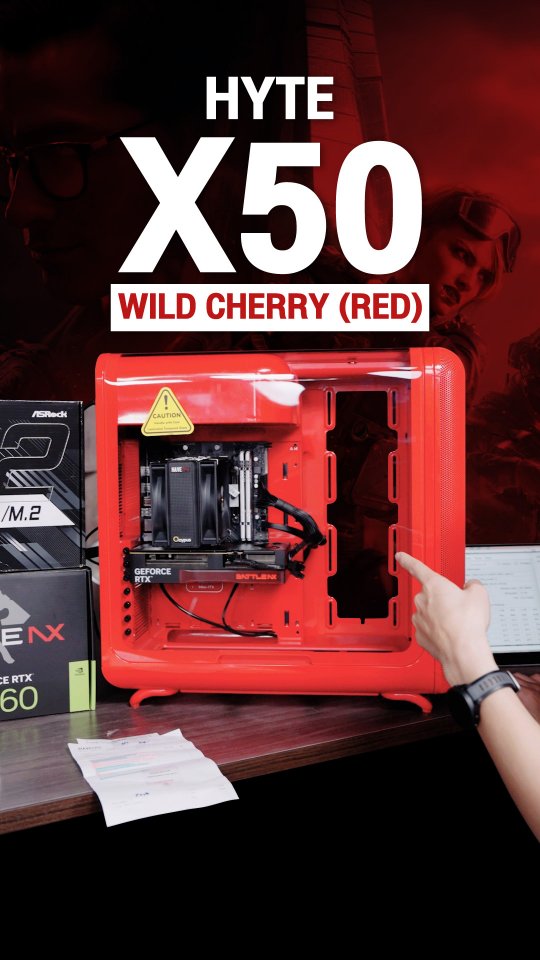 HYTE X50 WILD CHERRY (RED) | iHAVECPU | Facebook