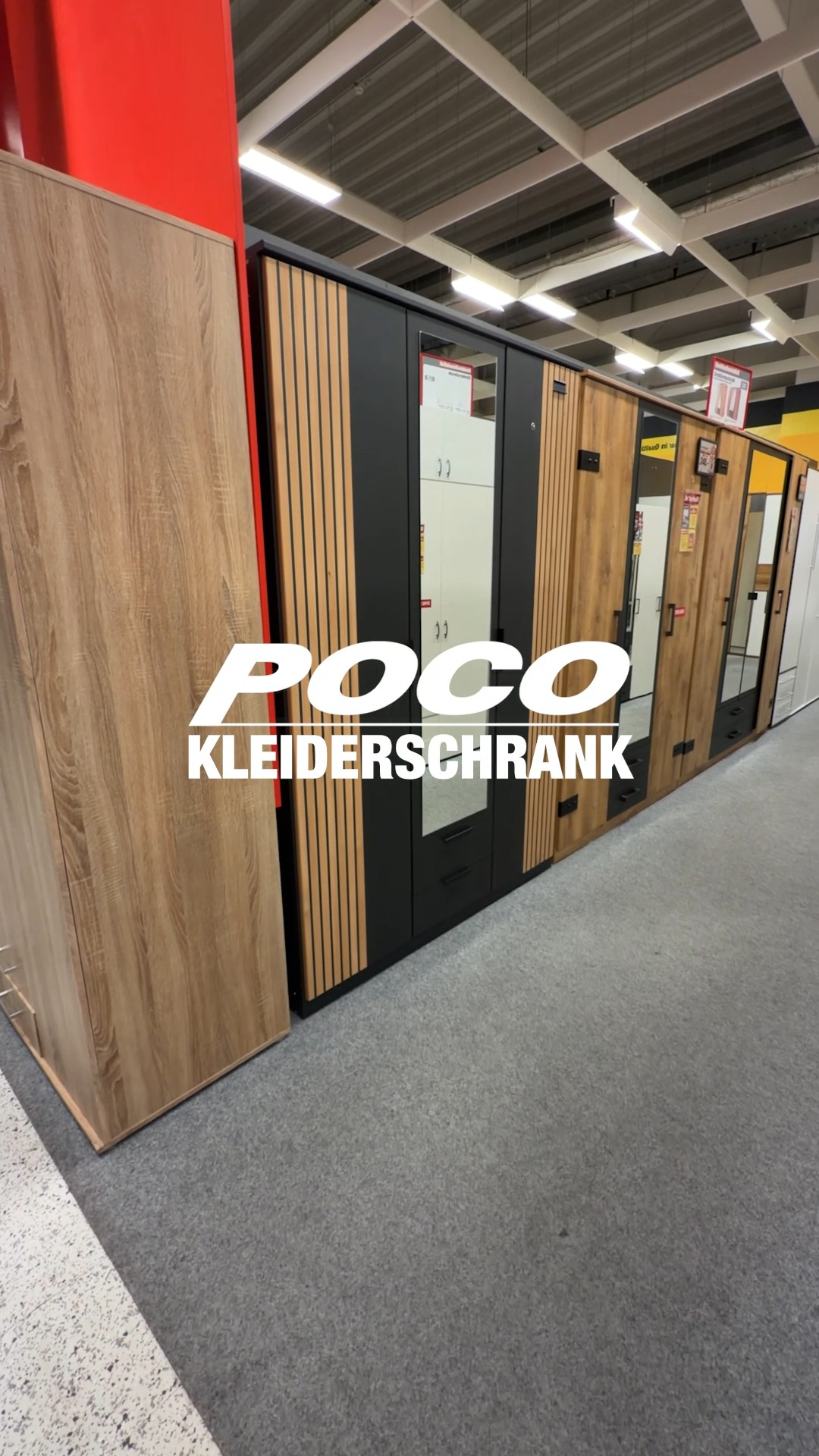Wie viele Kleiderschränke verstecken sich im Video?, #kleiderschrank #möbel #wohnen #deko #wohnidee #BudgetFriendly, #Schnäppchen #poco | POCO Einrichtungsmärkte