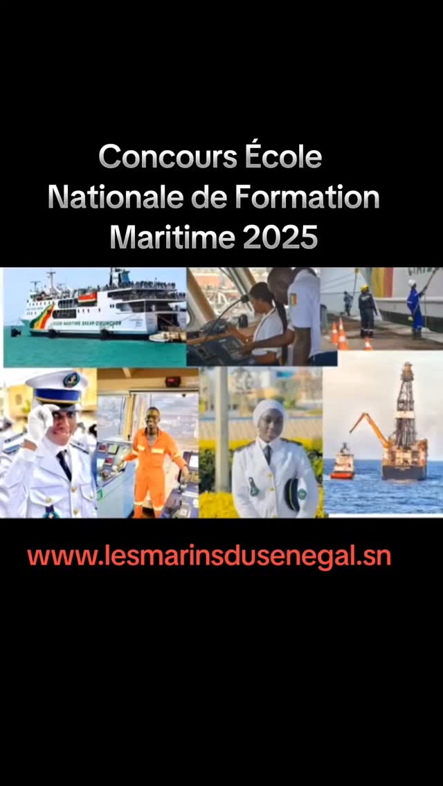 Inscription au concours de l'école nationale de formation maritime ENFM ...