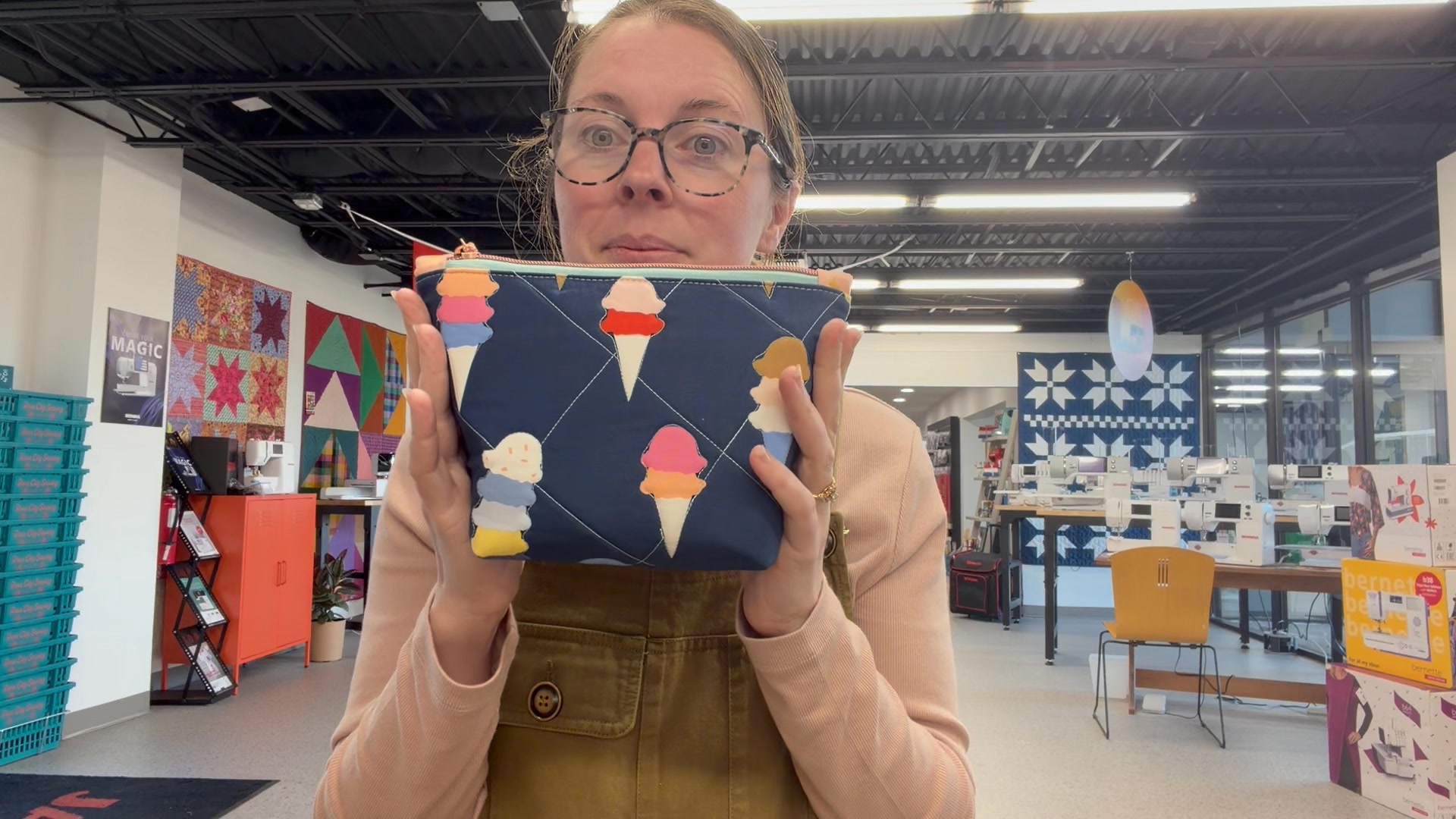 New pattern just out + zipper bag class & longarm certification class ...